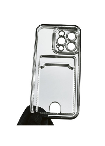 Чехол для iPhone 13 Pro с чёрной окантовкой с карманом для карт на айфон 13 про чёрный Apple (366023530)