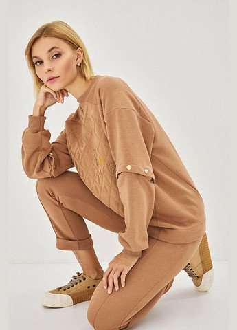 Костюм жіночий трикотажний з вишивкою колоски базовий MKRM4026-1 Modna KAZKA (336933473)