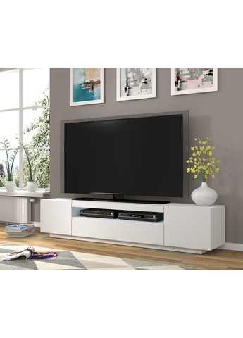 Тумба под телевизор в гостиную Aura 200 белая с подсветкой Bim Furniture (291124648)