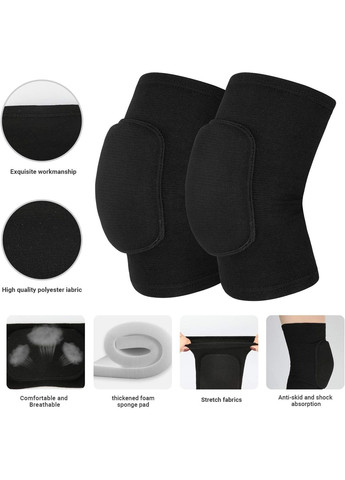 Защитные компрессионные наколенники для спорта и танцев M122 - спортивные волейбольные бандаж с мягкой подушечкой, 1 пара (602307122) ToeLab (327072136)