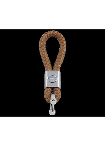 Брелок для авто ключів (Вольво) шкіряний плетений (коричневий) Volvo (360949113)