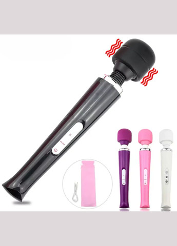 Вібромасажер мікрофон жіночий для ерогенних зон інтимної стимуляції клітора сосків шиї чорний No Brand (339092217)