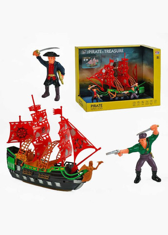 Набор пиратов 080738 парогенератор, подсветка, корабль, муляжи, герои, в коробке (6969973401143) No Brand (315392229)