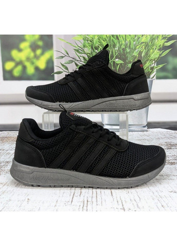 Черные летние кроссовки мужские летние сетка Progress