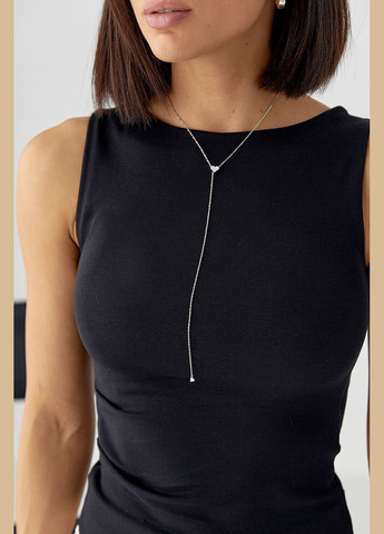 Майка трикотажна з асиметричним низом - м'ятний Lurex — 330988589