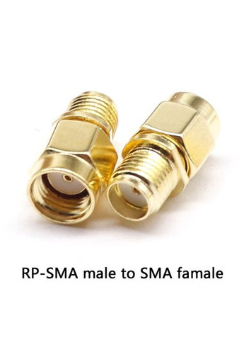 SMA перехідник з RP-SMA male на SMA female без штирків з 2-х сторін (100847) OEM (326803244)