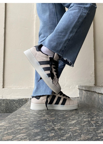 КРОСІВКИ ЖІНОЧІ ADIDAS CAMPUS 00S ALUMINIUM / CORE BLACK АДІДАС КАМПУС No Brand чорні демісезони (367172322)