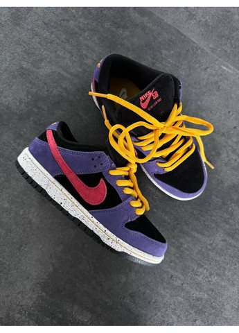 КРОСІВКИ ЖІНОЧІ NIKE SB DUNK PURPLE / PINK / YELLOW НАЙК СБ ДАНК No Brand рожеві демісезони (369387750)