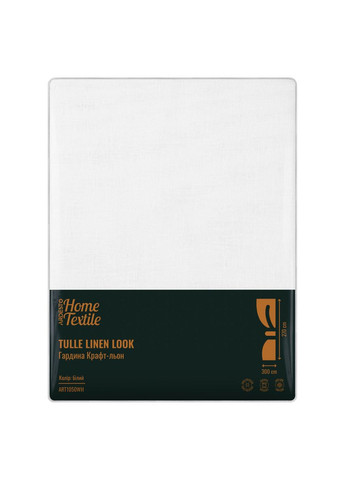 Занавеска крафт-лен ART1050WH 300х270 см белая Ardesto (364752474)