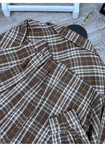 🔲Картата сорочка з турецької фланелі — трендовий акцент на кожен день | Розмірна сітка в описі Vione (368708901)