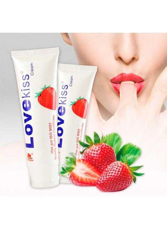 Лубрикант "Love Kiss" 100 мл - Клубника - Интимная смазка No Brand (367166090)