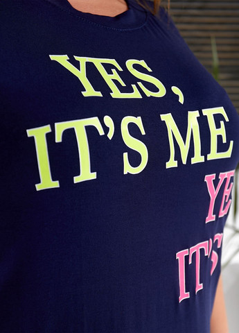 Темно-синя повсякденний, домашній сукня-футболка міді довжини з короткими рукавами сукня-футболка No Brand однотонна