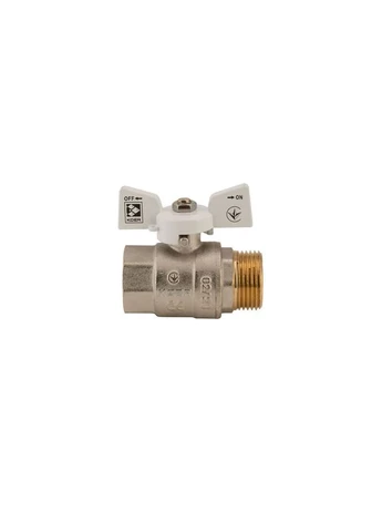 Кран шаровый 1" ГШМ (KR.218.W) с латунным шаровым механизмом для воды с резьбовым подключением 1" KOER (398851020)
