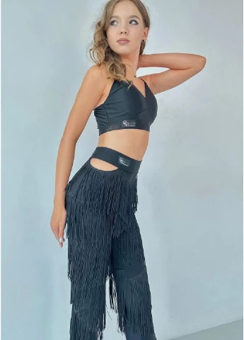 Лосини з бахромою.DANCEWEAR - для бальних танців DW (383047150)