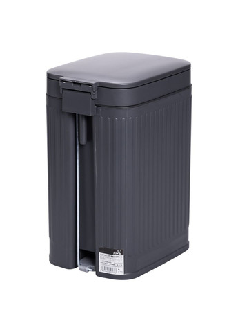 Відро для сміття з педаллю 5л відро для сміття з кришкою і педаллю Сірий HP-45-11G Yiwu (370974069)