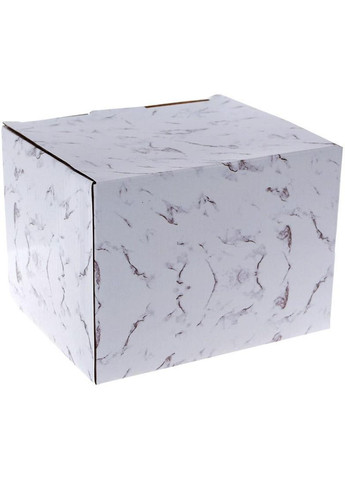 Чайник заварювальний "Мармурова Розкіш" 800мл з бамбуковою ручкою, білий з золотом Bona (365248218)