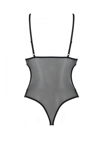 Боді з ажурним ліфом Christa Body black S/M — Passion (303890707)