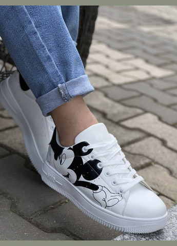 Жіночі молодіжні кросівки 1298 Білі No Brand білі демісезони (322874020)