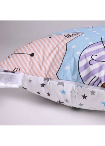 Подушка Хлопковая №3082 Сolor Fun Line (чехол бязь 100%) Whales Mirson (394703020)