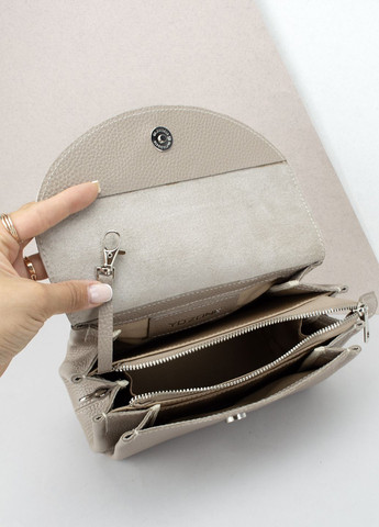 Сумка женская кожаная мокко Невада S472 кросбоди на 3 отделения HandyCover (300514704)