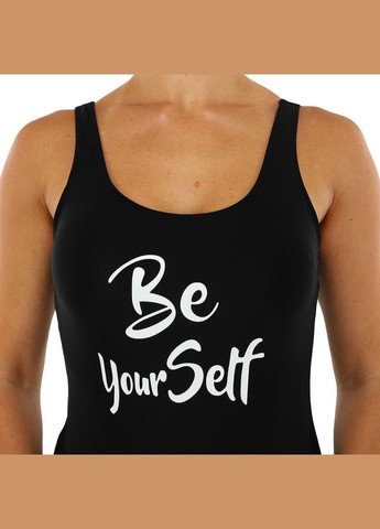 Чорний літній купальник для плавання злитий жіночий pl-2453 чорний SP-Sport