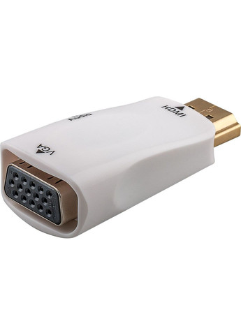 Переходник видео HDMI to VGA HD15 (VGA экран) Pas 1080p адаптер +3.5mm M/F (папа/мама) Goobay (369646101)