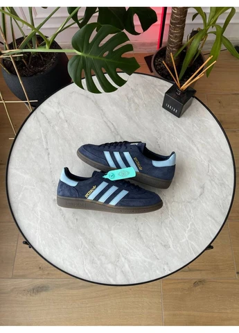 Синій Осінні кросівки чоловічі і жіночі adidas spezial handball blue | адідас спеціал сині No Brand