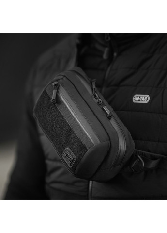 Сумка City Waist Bag з липучкою Lite-NR Elite Black M-TAC (368876071)