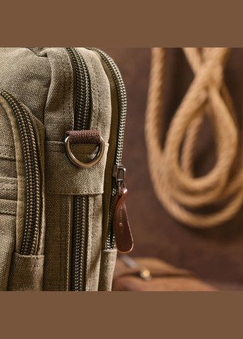 Сумка мужская через плечо для ноутбука 20185 Зеленая Vintage (302008164)