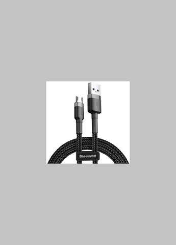 Кабель Cafule Cable USB for Micro 2.4A 1 м Gray/Black (CAMKLF-BG1) Baseus (333031889)