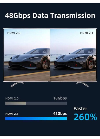 Кабель HDMI-HDMI V 2.1 (M/M), 3 м, Black (CH12N) CABLETIME (368680021)