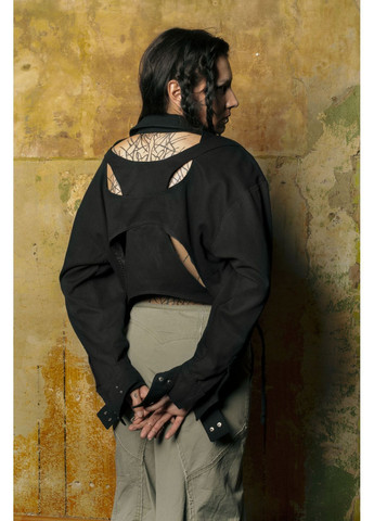 Рубашка-жакет из экокожи Nihilistica (367581221)