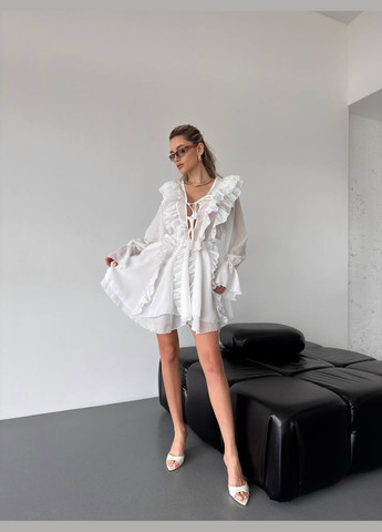 Молочное праздничный, коктейльное, откровенный, повседневный, кэжуал, джинсовое, вечернее шифоновое платье Україна