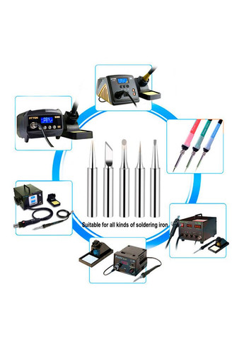 Жало паяльника 900M-T-B рівний конус із округлим закінченням, 0.5 мм Silver No Brand (325432560)