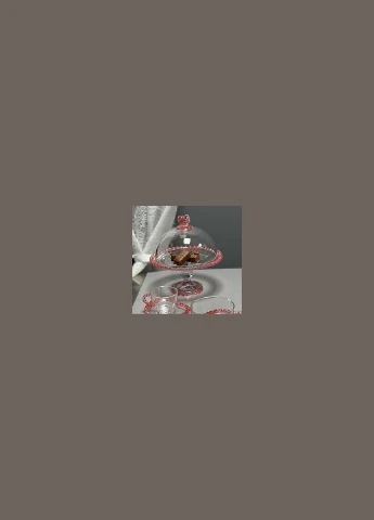 Тортівниця з кришкою Рожеве серце 01-046 19.5 см Olens (381986349)