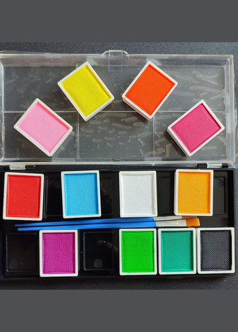 Аквагрим набор 12 цветов и 2 кисти. Poetry Shadow (302242015)