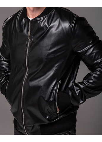 Черная демисезонная куртка бомбер мужская демисезонная No Brand