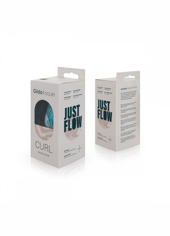 Анальная пробка Ocean Curl Glass Butt plug Gildo (298688437)