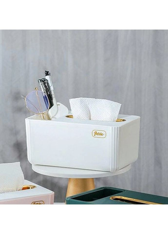 Диспенсер для серветок 14779 10х14х21 см білий No Brand (335883383)