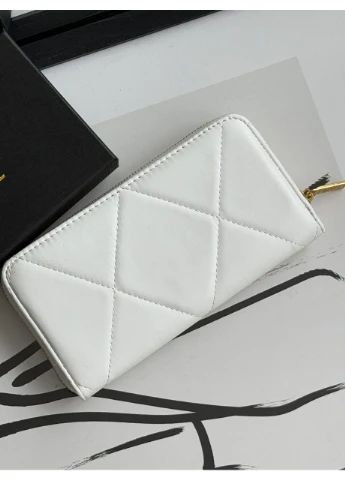 Гаманець жіночий білий гладкий з коробкою No Brand (382994323)