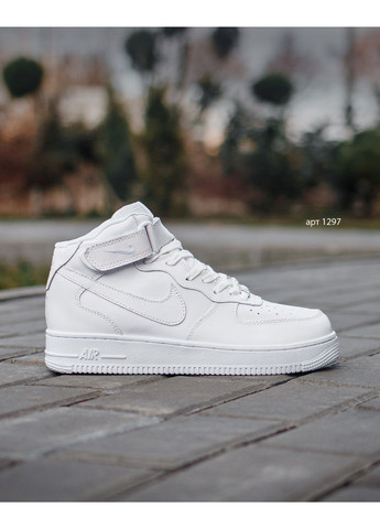 Кросівки White Nike Air Force 1 High білі демісезони (370708152)