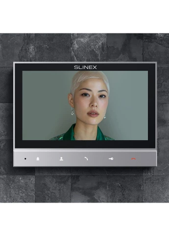 Комплект відеодомофону SK 7 Start ( SK 7 grey + панель виклику ML-17HR graphite) Slinex (396310766)