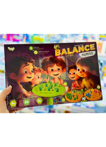 Развивающая настольная игра "Balance Frogs" большая, балансир +IQ-шашки Danko Toys (298481113)