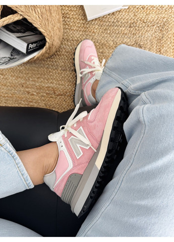 Кроссовки женские New Balance 574 Legacy Pink | Нью Беланс 574 розовые демисезоны (371276848)