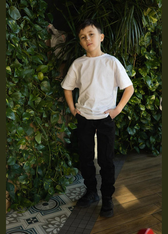 Біла літня футболка біла оверсайз для хлопчика IRmAS оверсайз