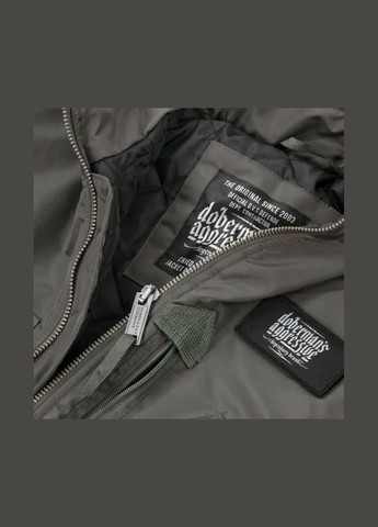 Зеленая демисезонная куртка aviator ku202kh Dobermans Aggressive