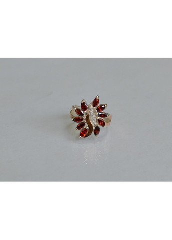 Срібна каблучка з золотими вставками Silver Style (367113072)