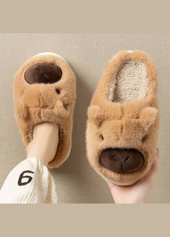 Пухнасті домашні капці Capybara Капібара для хлопців та дівчат, 35, 37, 39 розмір (10425) Hello Kitty (316702365)