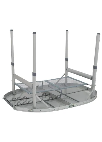 Стіл Bo-Camp Premium Oval 100x70 см алюмінієвий термостійкий композит No Brand (400657385)