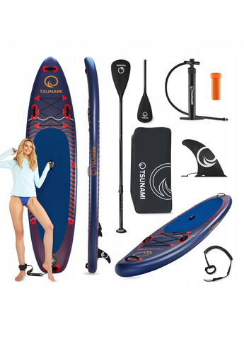 Надувная SUP доска 350 см с веслом Wave T05 (P-5907739314246) TSUNAMI (332887750)